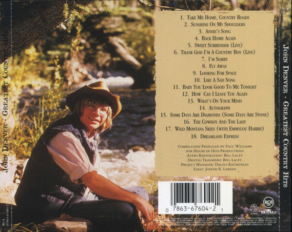 John Denver : Greatest Country Hits (CD, Comp)
