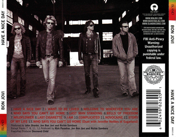Bon Jovi : Have A Nice Day (CD, Album, UML)