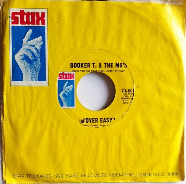 Booker T & The MG's : Over Easy / Hang 'Em High (7", Single, Mono, Styrene, Pit)