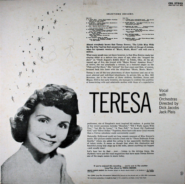 Teresa Brewer : Teresa (LP, Comp, Mono)