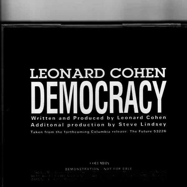 Leonard Cohen : Democracy (CD, Single, Promo)