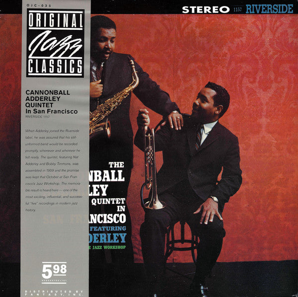 The Cannonball Adderley Quintet : In San Francisco (LP, Album, RE)