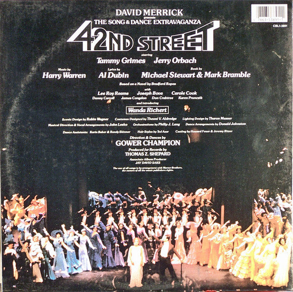 David Merrick (2) : 42nd Street Original Broadway Cast Recording (LP, Album, Gat)