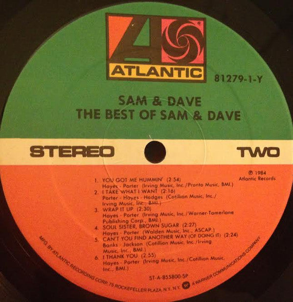 Sam & Dave : The Best Of Sam & Dave (LP, Comp)