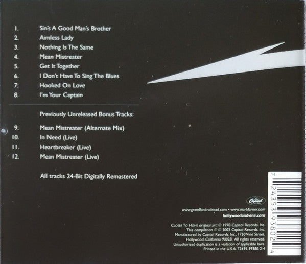 Grand Funk Railroad : Closer To Home (CD, Album, Comp, RE, RM)