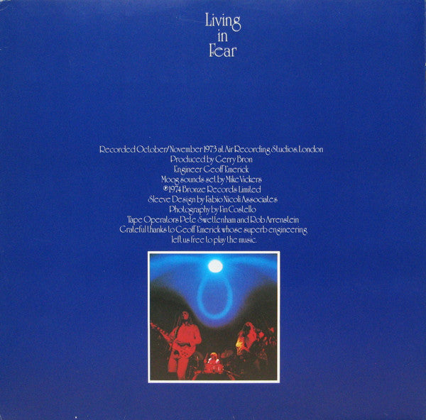 Tempest (6) : Living In Fear (LP, Album, Die)