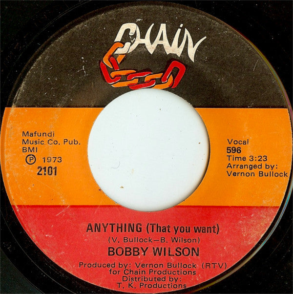 Bobby Wilson : Here Is Where The Love Is (7")