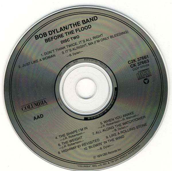 Bob Dylan / The Band : Before The Flood (2xCD, Album, RE)