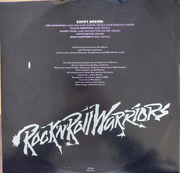 Savoy Brown : Rock 'N' Roll Warriors (LP, Album, Win)