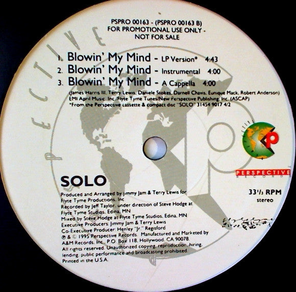 Solo (8) : He's Not Good Enough (12", Promo)