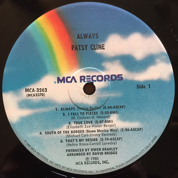 Patsy Cline : Always Patsy Cline (LP, Comp)