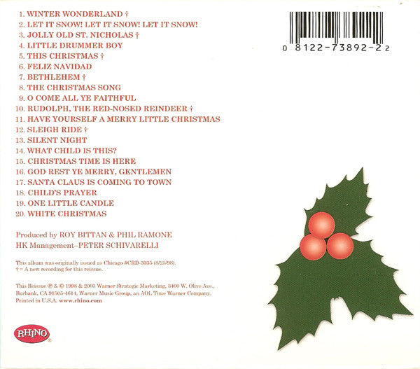Chicago (2) : Christmas - What's It Gonna Be, Santa? (CD, Album, RE, Cin)