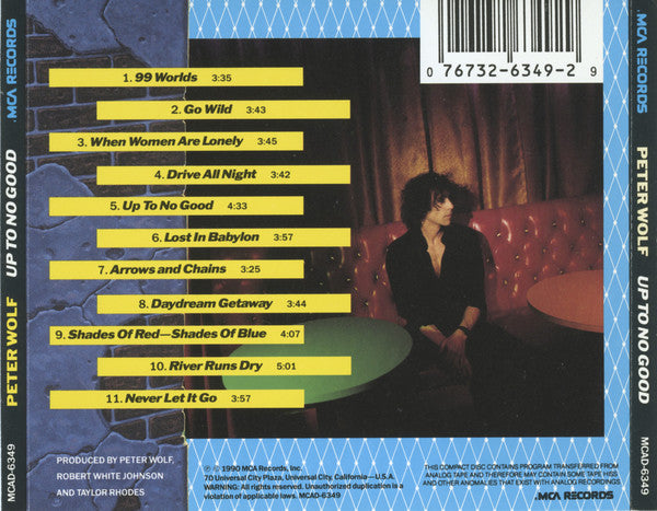 Peter Wolf : Up To No Good (CD, Album)