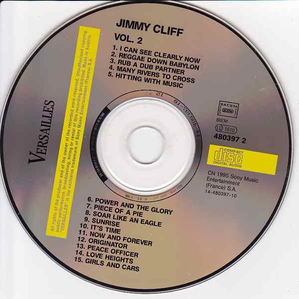 Jimmy Cliff : Vol. 2 (CD, Comp)