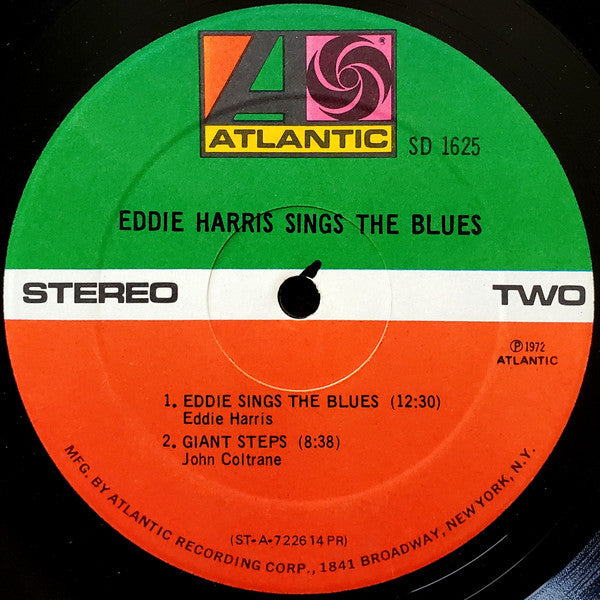 Eddie Harris : Eddie Harris Sings The Blues (LP, Album, Pre)