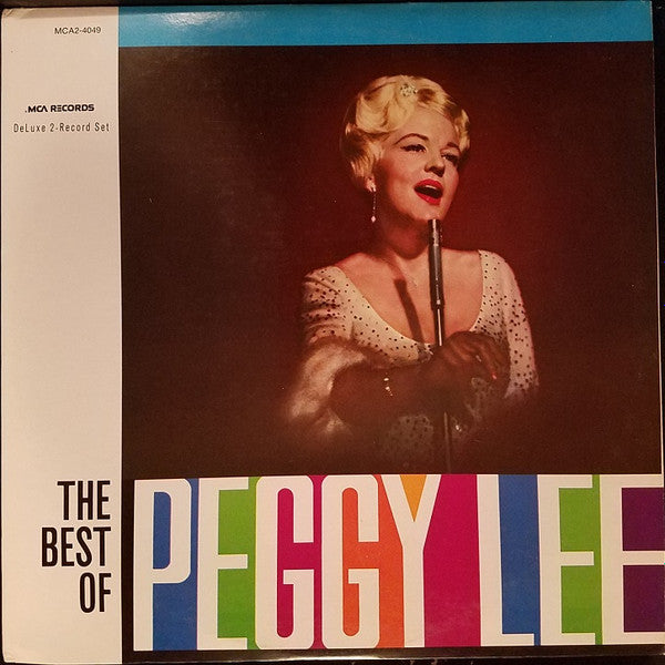 Peggy Lee : The Best Of Peggy Lee (2xLP, Comp, RE, Tan)