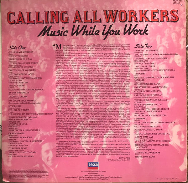 Various : Calling All Workers - Music While You Work (LP, Album)