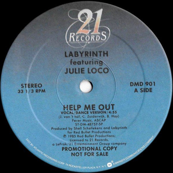 Labyrinth (4) Featuring Julia Loko : Help Me Out (12", Maxi, Promo, Spe)