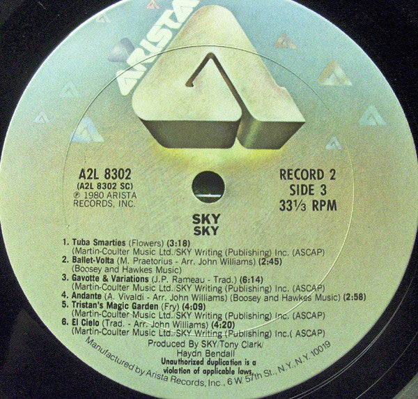 Sky (4) : Sky (2xLP, Album)