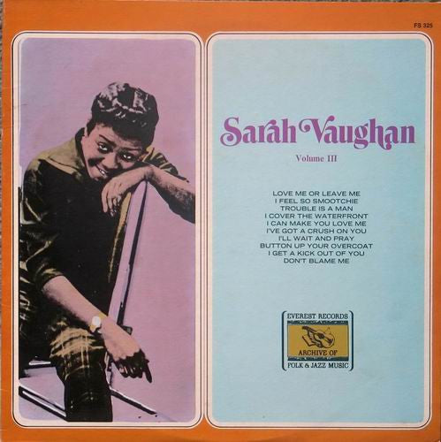 Sarah Vaughan : Volume III (LP, Comp)