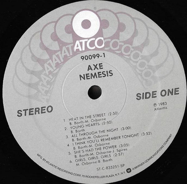 Axe : Nemesis (LP, Album, SP )