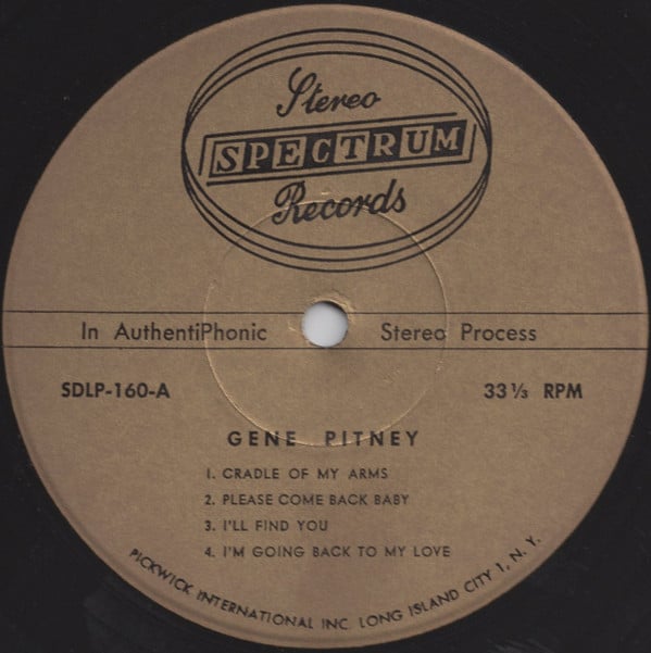 Gene Pitney And The Newcastle Trio : Spotlight On (LP, Comp)