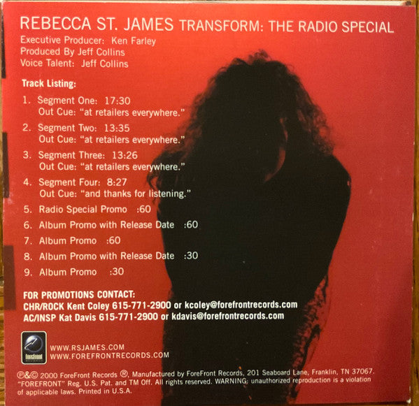 Rebecca St. James : The Radio Special (CD, Promo)