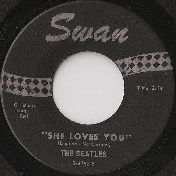 The Beatles : She Loves You / I'll Get You (7", Single, Mono, Bla)