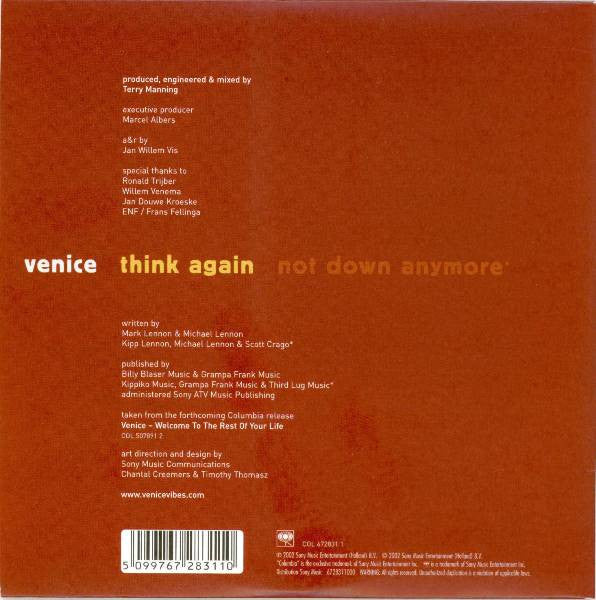 Venice (7) : Think Again (CD, Single)
