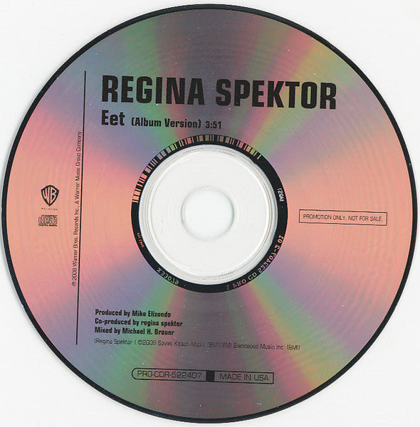 Regina Spektor : Eet (CD, Single, Promo)