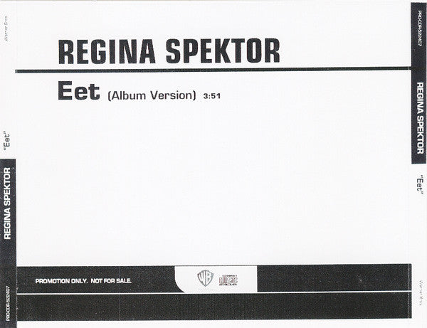 Regina Spektor : Eet (CD, Single, Promo)