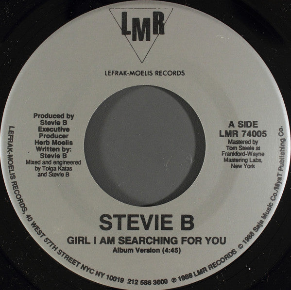 Stevie B : Girl I Am Searching For You (7")