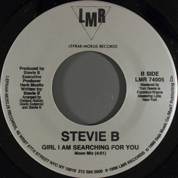 Stevie B : Girl I Am Searching For You (7")