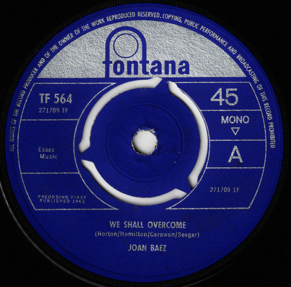 Joan Baez : We Shall Overcome (7", Single, Mono)
