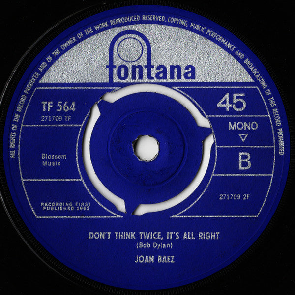 Joan Baez : We Shall Overcome (7", Single, Mono)
