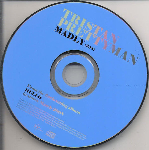 Tristan Prettyman : Madly (CD, Single, Promo)