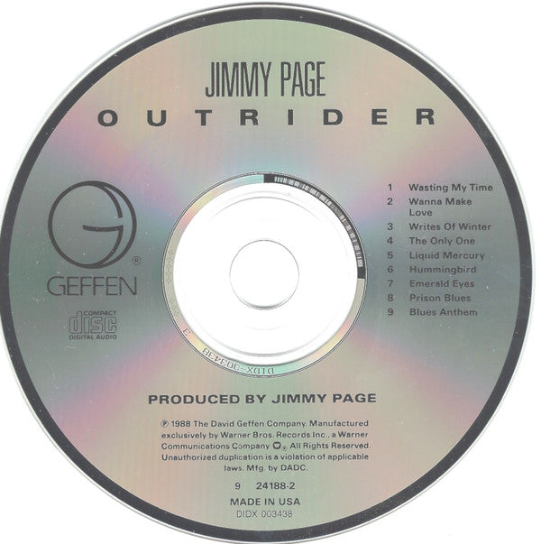 Jimmy Page : Outrider (CD, Album)