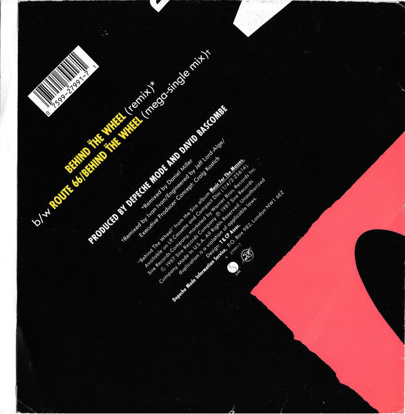 Depeche Mode : Behind The Wheel (7" Remix) (7", Promo, Styrene, All)