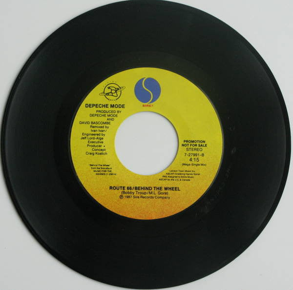 Depeche Mode : Behind The Wheel (7" Remix) (7", Promo, Styrene, All)