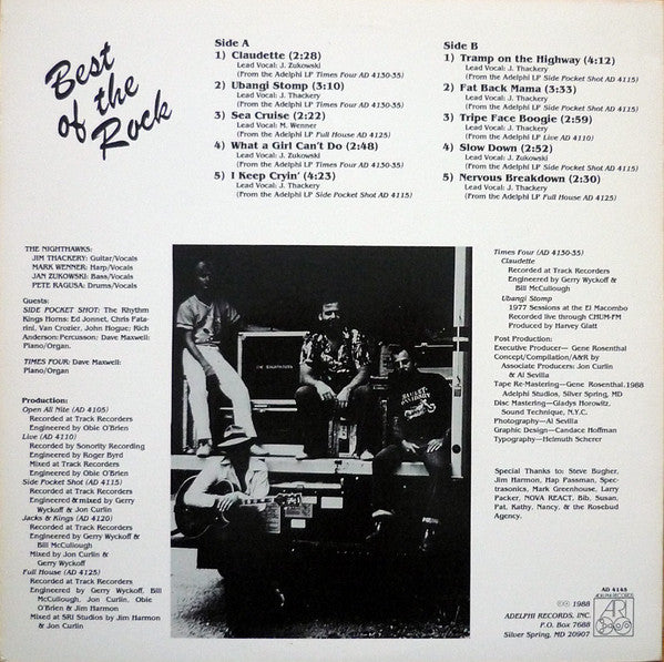 The Nighthawks (3) : Best Of The Rock (LP, Comp)