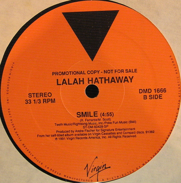 Lalah Hathaway : I'm Coming Back (12", Single, Promo)