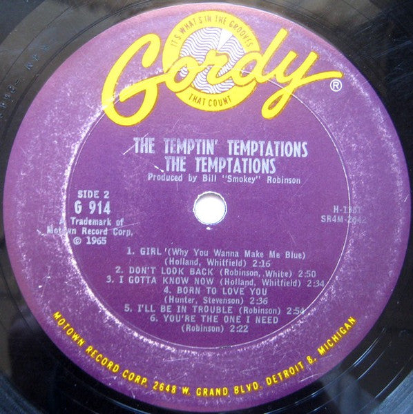 The Temptations : The Temptin' Temptations (LP, Album, Mono)