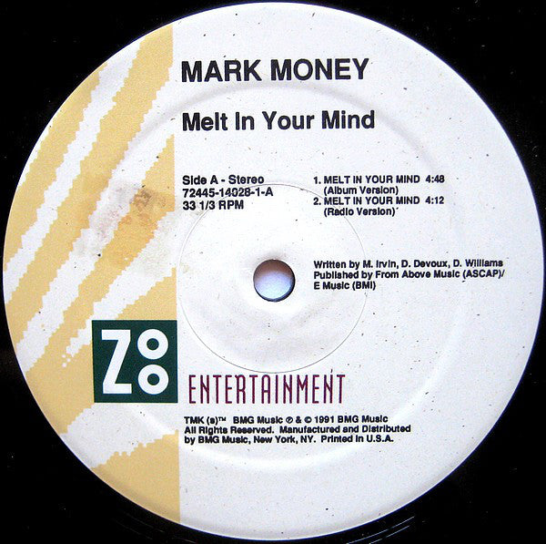 Mark Money (2) : Melt In Your Mind (12")