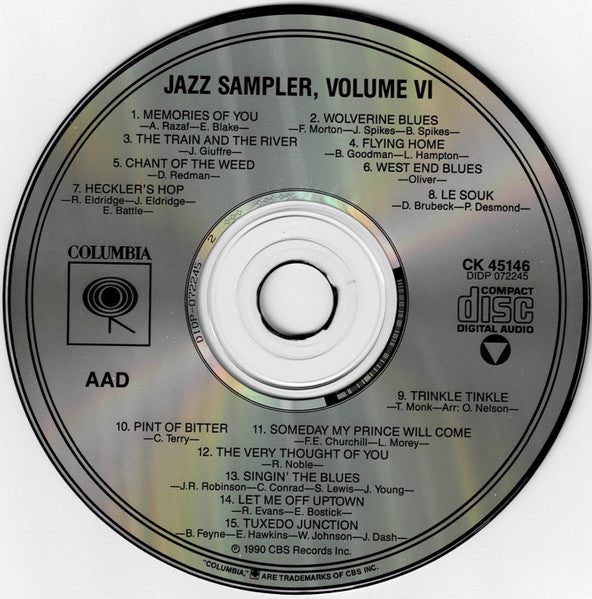 Various : Columbia Jazz Masterpieces Sampler, Volume VI (CD, Comp, RM, Smplr)