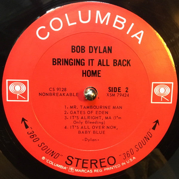Bob Dylan : Bringing It All Back Home (LP, Album, San)