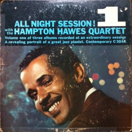 Hampton Hawes Quartet : All Night Session, Vol. 1 (LP, Album, Mono)
