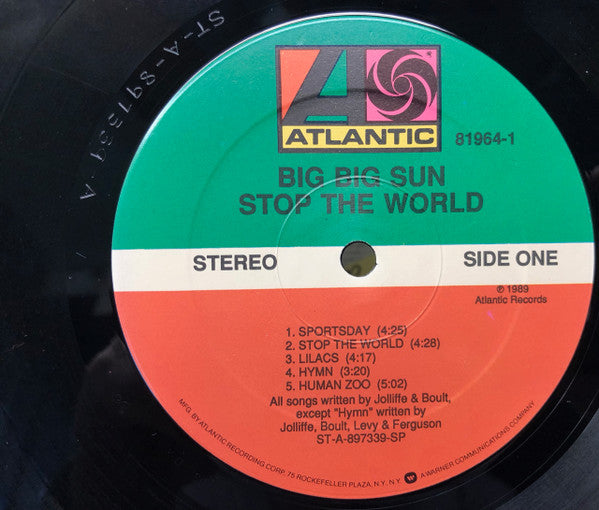 Big Big Sun : Stop The World (LP, Album)