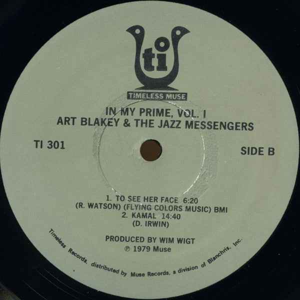 Art Blakey & The Jazz Messengers : In My Prime Vol. 1 (LP, Album)