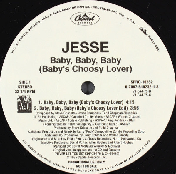 Jesse Campbell : Baby, Baby, Baby (12", Promo)