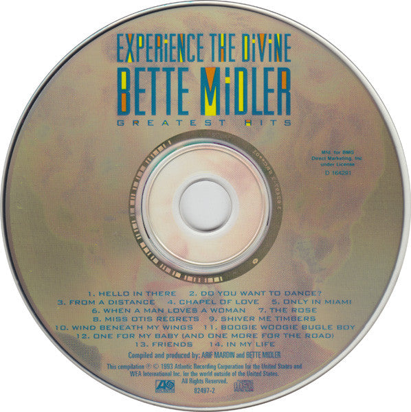 Bette Midler : Experience The Divine (Greatest Hits) (CD, Comp, Club)
